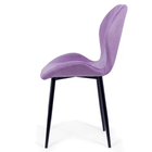 Scaun living mov catifea cadru negru BUC248 Princess Manor