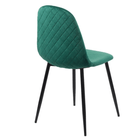 Scaun living verde catifea picioare metalice BUC237X Loft