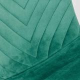 Scaun living verde catifea picioare metalice negre BUC208 Forest