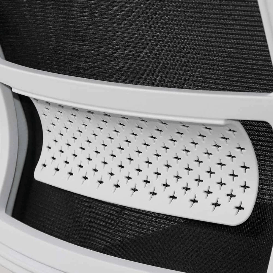 Scaun negru cadru alb 80 kg reclinabil 120 grade OFF6261 Playtech