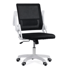 Scaun negru cadru alb 80 kg reclinabil 120 grade OFF6261 Playtech