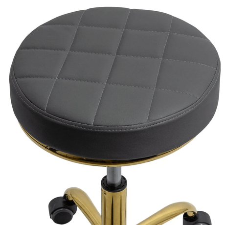 Scaun tehnic piele cadru auriu reglabil OFF1023 Piano