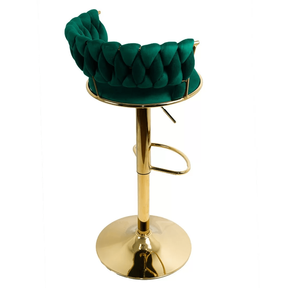 Scaun bar catifea cadru auriu ajustabil ABS118 Cloudberry