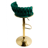 Scaun bar catifea cadru auriu ajustabil ABS118 Cloudberry