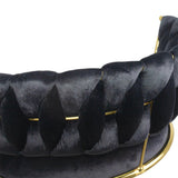 Scaun bar catifea cadru auriu ajustabil ABS118 Cloudberry