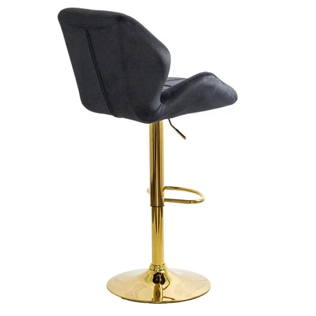 Scaun bar catifea cadru auriu reglabil ABS148 Diamond Ray