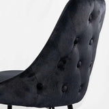 Scaun bar catifea cadru metalic negru ABS143 Ontario