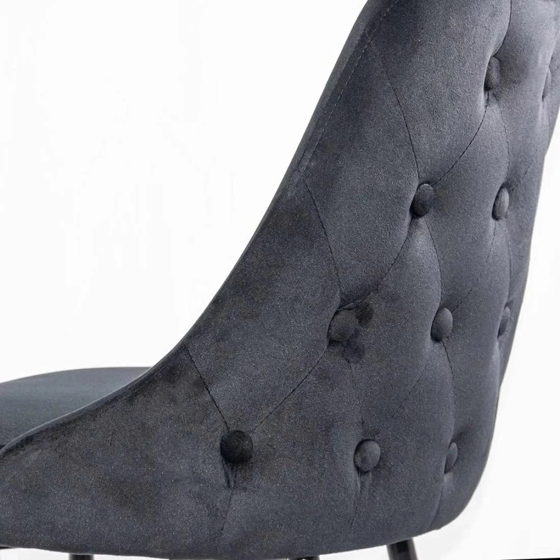 Scaun bar catifea cadru metalic negru ABS143 Ontario