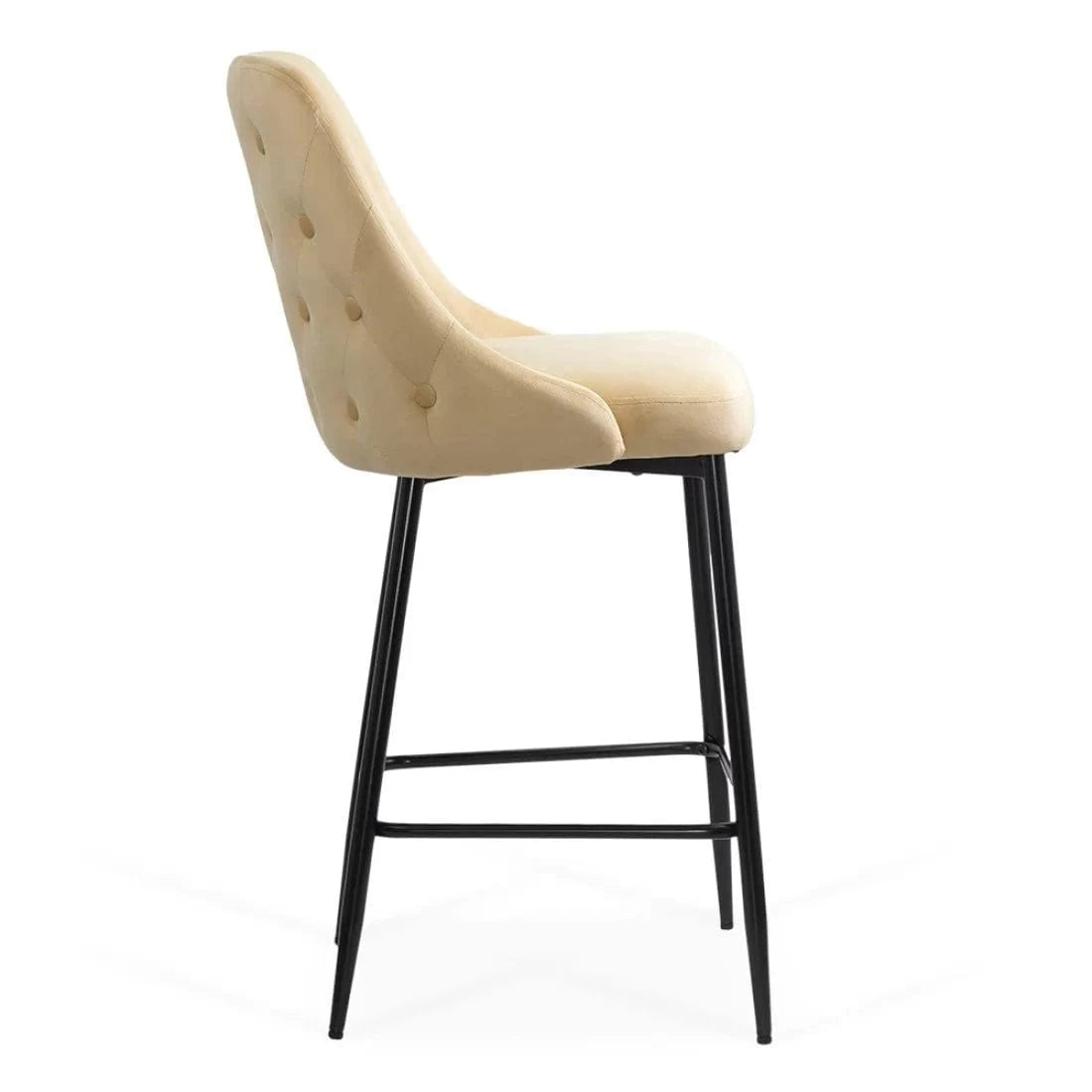 Scaun bar catifea cadru metalic negru ABS143 Ontario