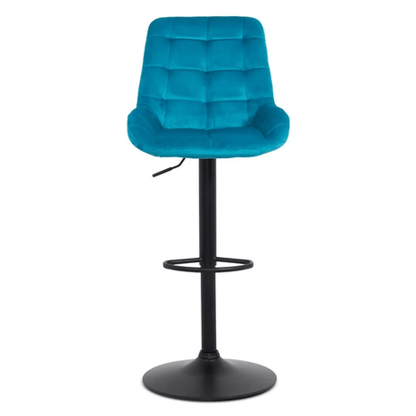 Scaun bar catifea cadru negru reglabil ABS145 Uptown