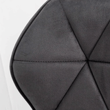 Scaun bar catifea cadru negru reglabil ABS149 Dark Diamond