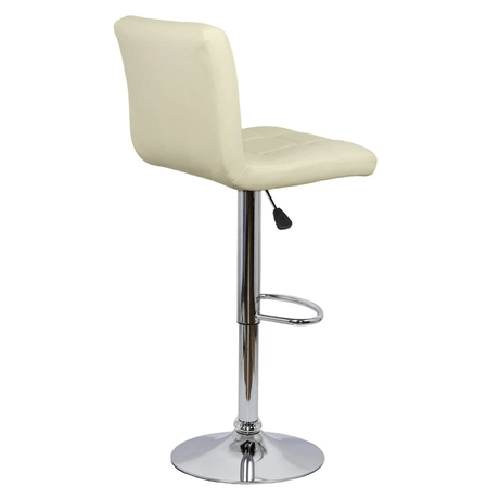 Scaun bar piele cadru cromat ajustabil ABS191 Square Shots