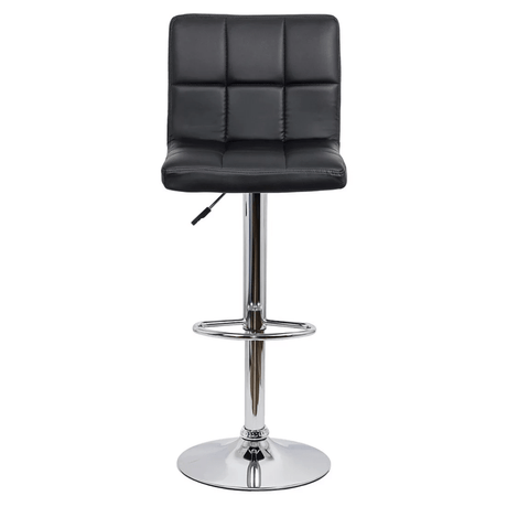 Scaun bar piele cadru cromat ajustabil ABS191 Square Shots