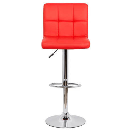 Scaun bar piele cadru cromat ajustabil ABS191 Square Shots