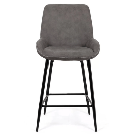 Scaun bar piele cadru metalic negru ABS146 City Lights