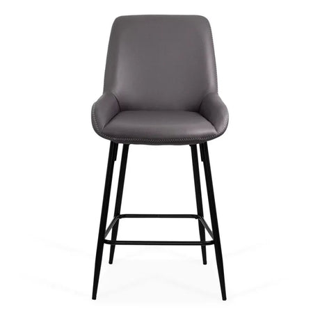 Scaun bar piele cadru metalic negru ABS146 City Lights