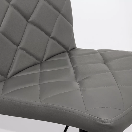 Scaun bar piele cadru negru ajustabil ABS147 Orlando