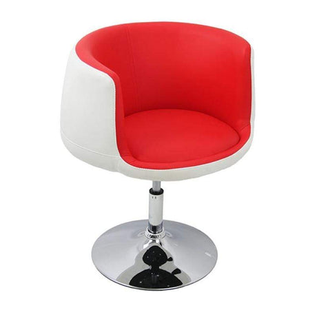 Scaun bar piele multicolora cadru reglabil ABS113 Happy Day ROSU