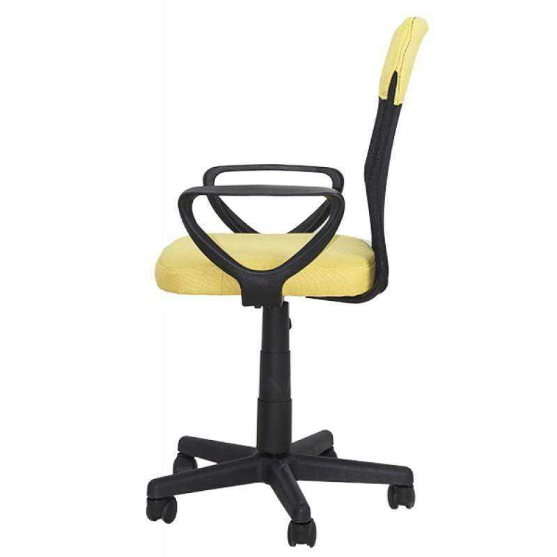 Scaune birou copii galben stofa ajustabile OFF621 Slim Smart Aero