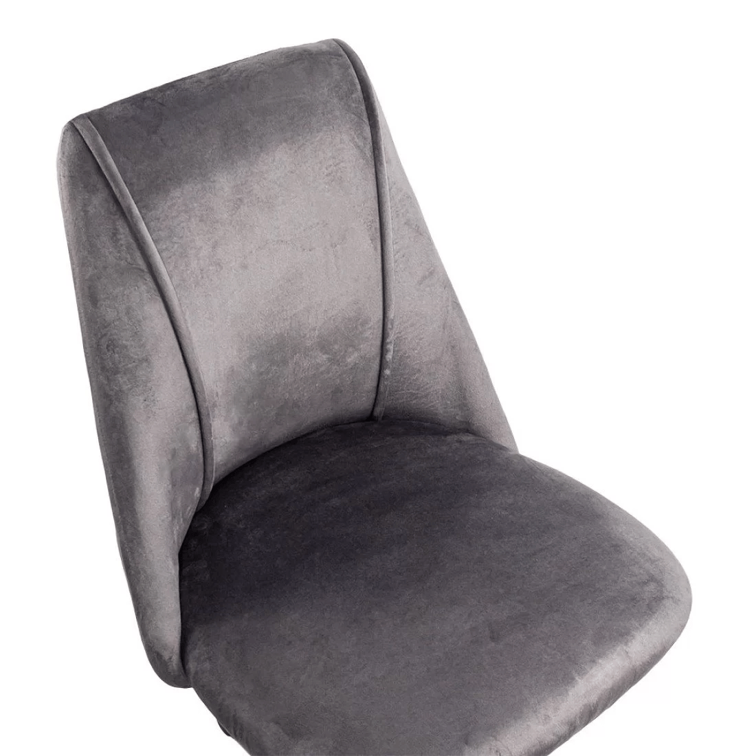 Scaun birou catifea cadru otel auriu reglabil OFF642 Lagoon