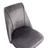 Scaun birou catifea cadru otel auriu reglabil OFF642 Lagoon