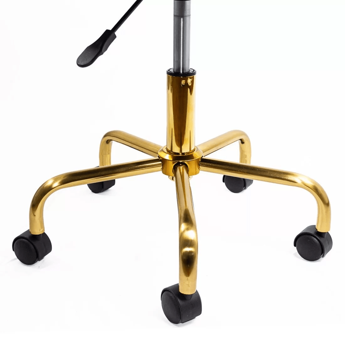 Scaun birou catifea cadru otel auriu reglabil OFF642 Lagoon