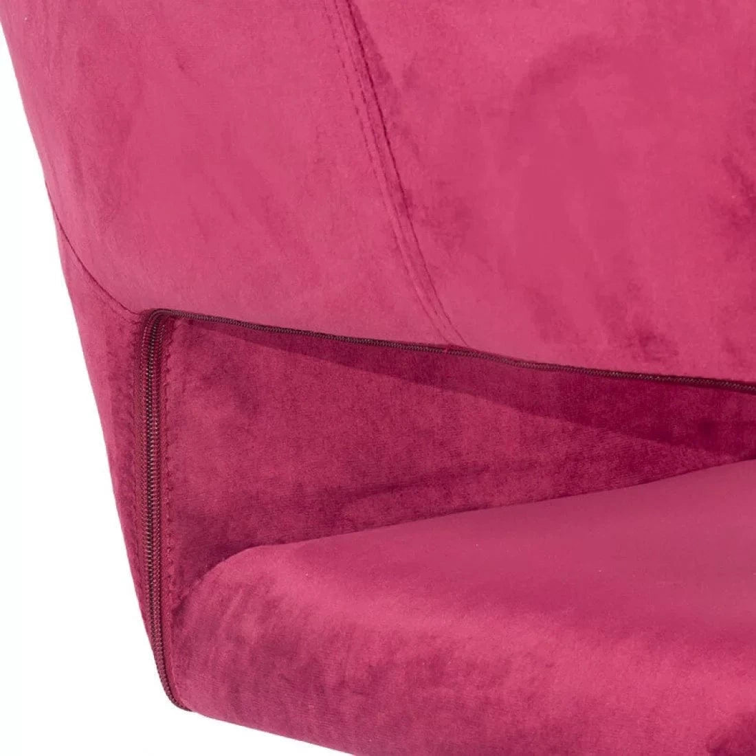 Scaun birou catifea cadru otel cromat reglabil OFF380 Retro