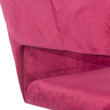 Scaun birou catifea cadru otel cromat reglabil OFF380 Retro