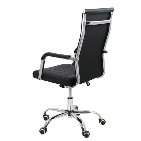 Scaun birou piele cadru otel reglaj balans OFF319 Cordial