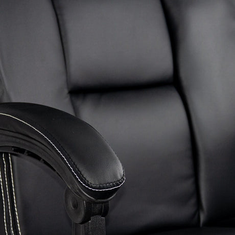 Scaun birou piele rabatabil rezistent 150 kg OFF341 Workmax NEGRU