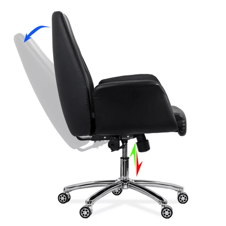 Scaun birou piele reclinabil rezistent 200kg OFF800 Galaxy