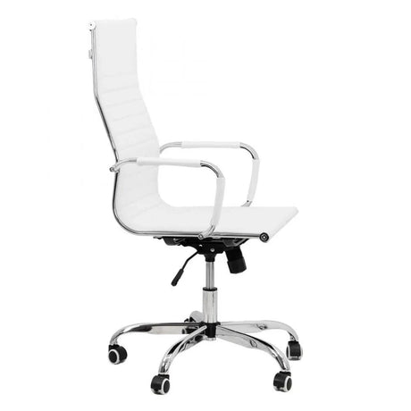 Scaun birou piele slim cadru otel ajustabil OFF802M Catwalk