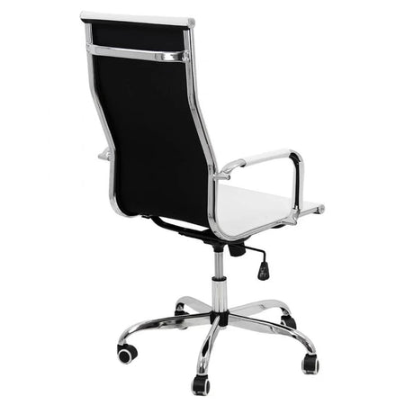 Scaun birou piele slim cadru otel ajustabil OFF802M Catwalk