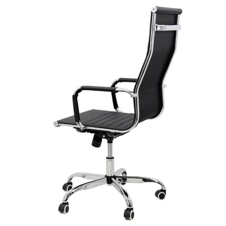 Scaun birou piele slim cadru otel ajustabil OFF802M Catwalk