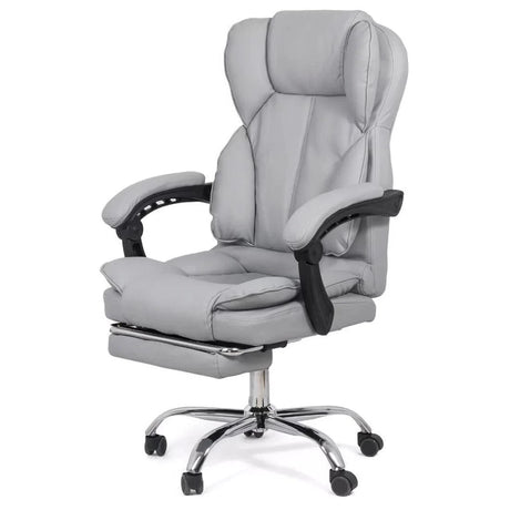 Scaun birou relaxare piele rabatabil cadru otel OFF415 Joyce