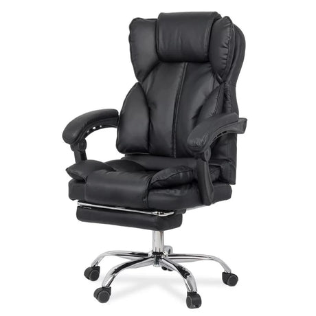 Scaun birou relaxare piele rabatabil cadru otel OFF415 Joyce