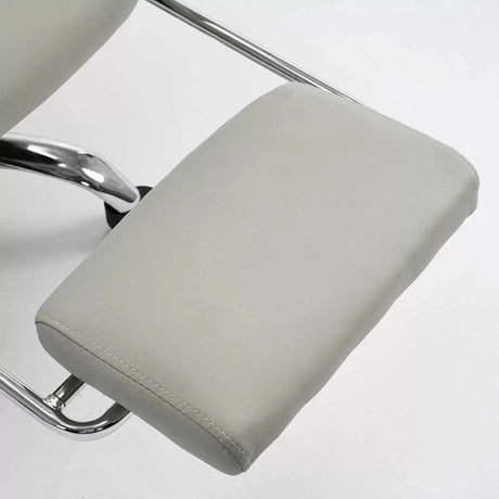 Scaun birou relaxare piele rabatabil cadru otel OFF4151 Oak