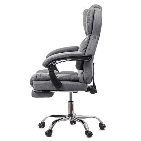 Scaun birou relaxare stofa rabatabil cadru otel OFF415F Plum