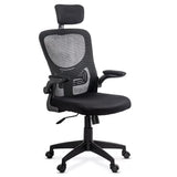 Scaun birou stofa reglabil brate rabatabile OFF635 Airbiz NEGRU