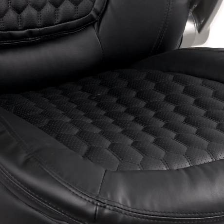 Scaun directorial piele 130 kg brate rabatabile OFF320 Hive NEGRU