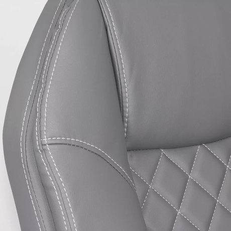 Scaun directorial piele cadru otel cromat 150kg OFF313 Foyer