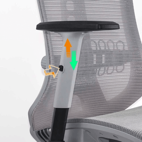 Scaun ergonomic plasa reglaje confort lux SYYT9510 Harmony GRI DESCHIS