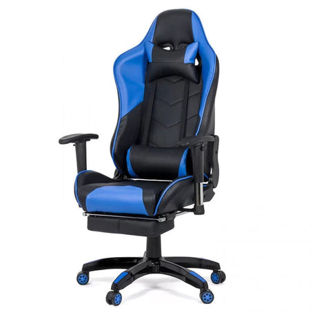 Scaun gaming piele brate reglabile perne relaxare OFF306 Jet