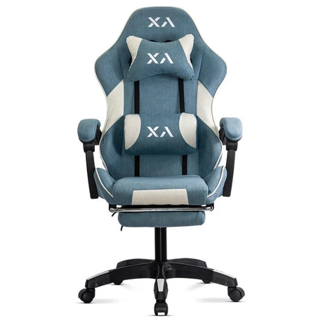 Scaun gaming stofa relaxare mecanism balans OFF295 Nio BLEU