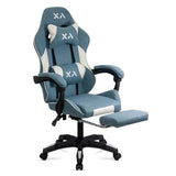 Scaun gaming stofa relaxare mecanism balans OFF295 Nio BLEU