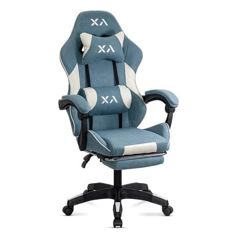 Scaun gaming stofa relaxare mecanism balans OFF295 Nio BLEU