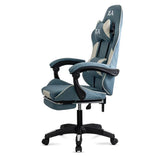 Scaun gaming stofa relaxare mecanism balans OFF295 Nio BLEU