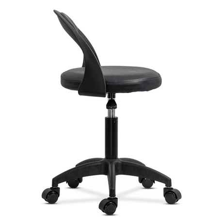 Scaun laborator piele mobil cadru reglabil OFF1020 Robin