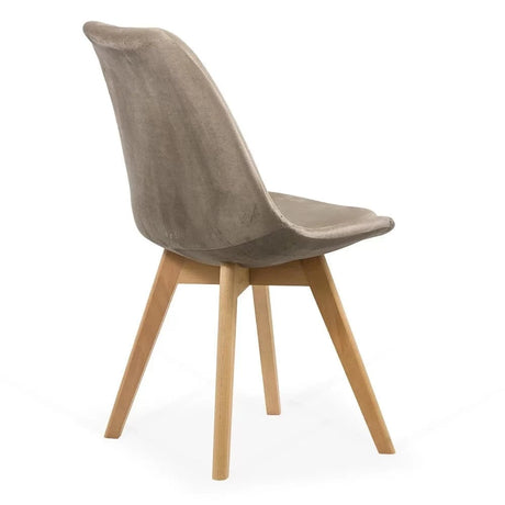 Scaun living catifea buretat cadru lemn fag BUC242V Iceland