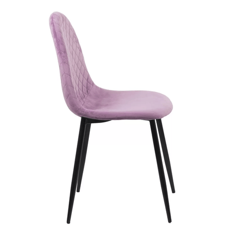 Scaun living catifea buretat cadru metalic negru BUC237X Lox